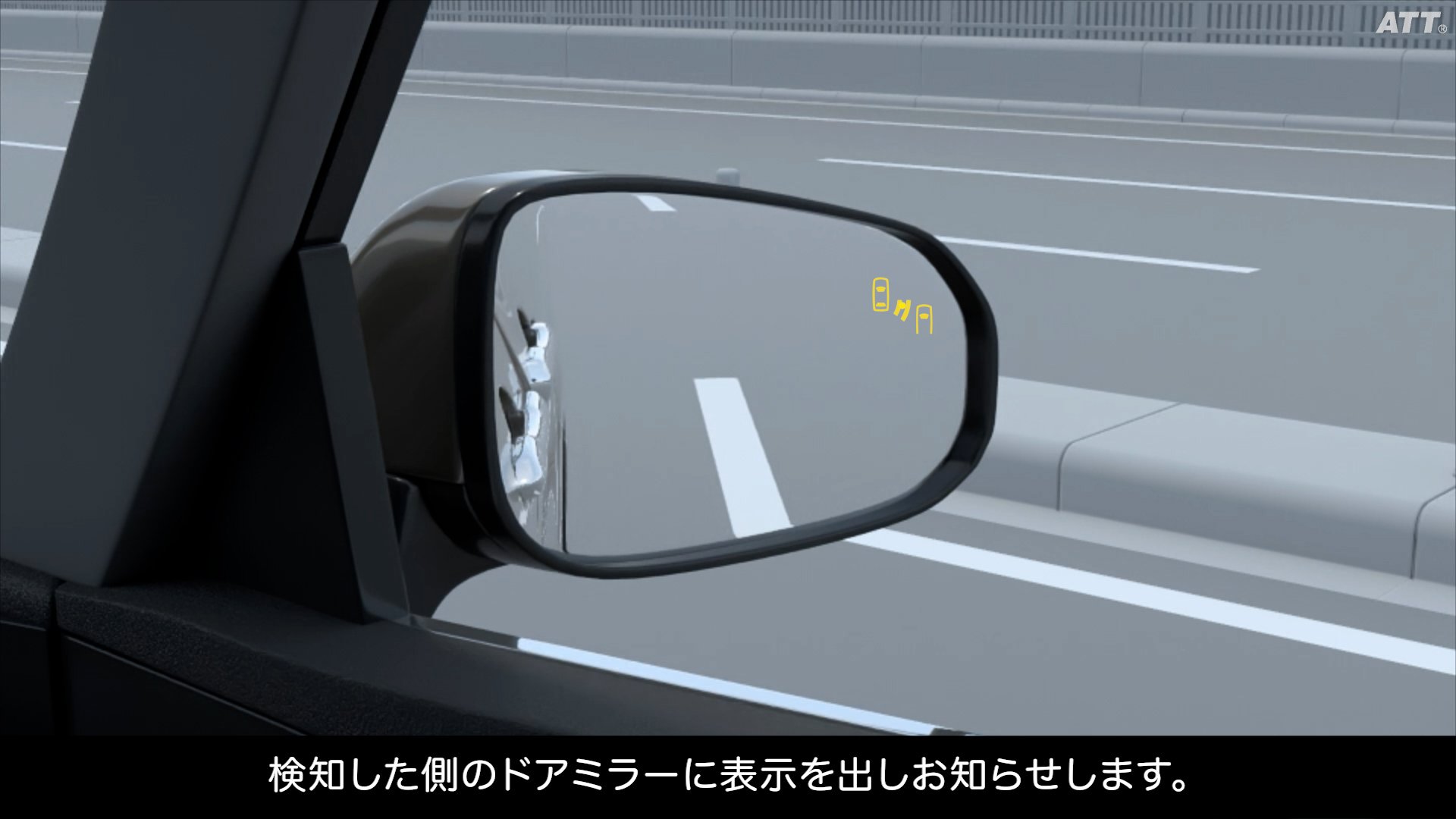 ①ブラインドスポットモニター（BSM）②安心降車アシスト（ドアオープン制御付）（SEA）③リヤクロストラフィックアラート（RCTA）④後方車両接近告知⑤セカンダリーコリジョンブレーキ（停車中後突対応）⑥後方車両への接近警報⑦周辺車両接近時サポート（録画機能・通報提案機能）