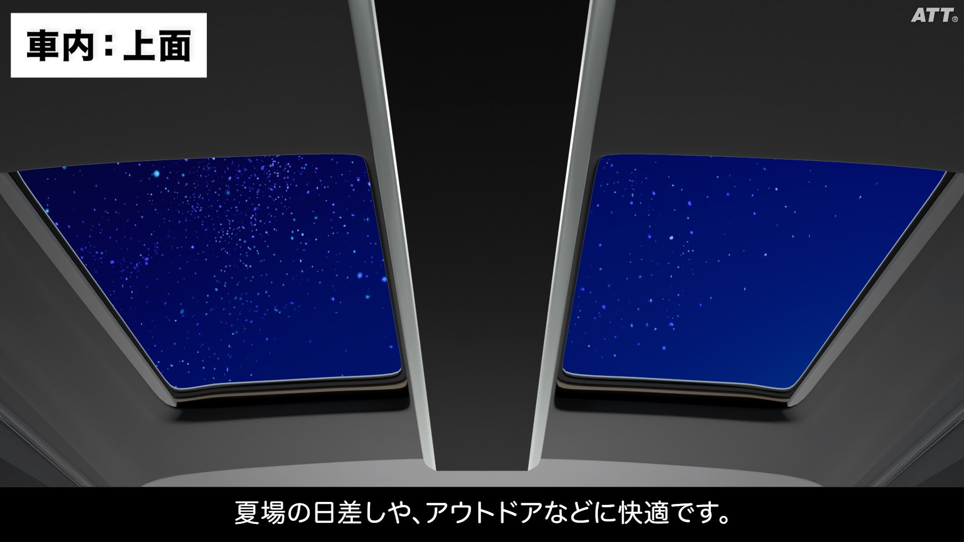 左右独立ムーンルーフ