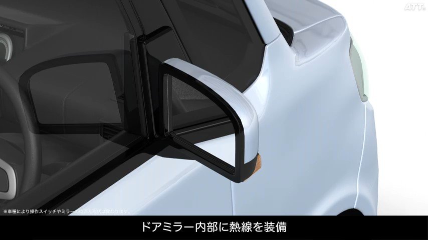 ヒーテッドドアミラー