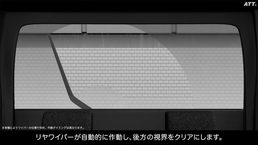リバース連動リアワイパー