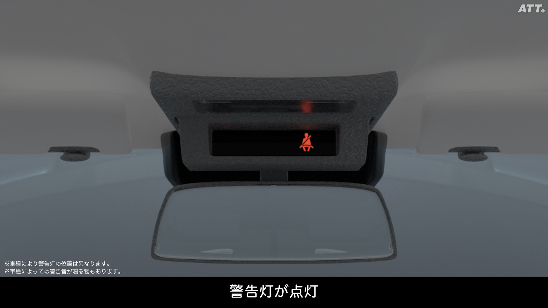 全席シートベルト非着用警報（シートベルトリマインダー）